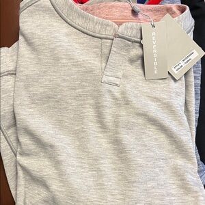 Reversible Gray Long Sleeve Tee